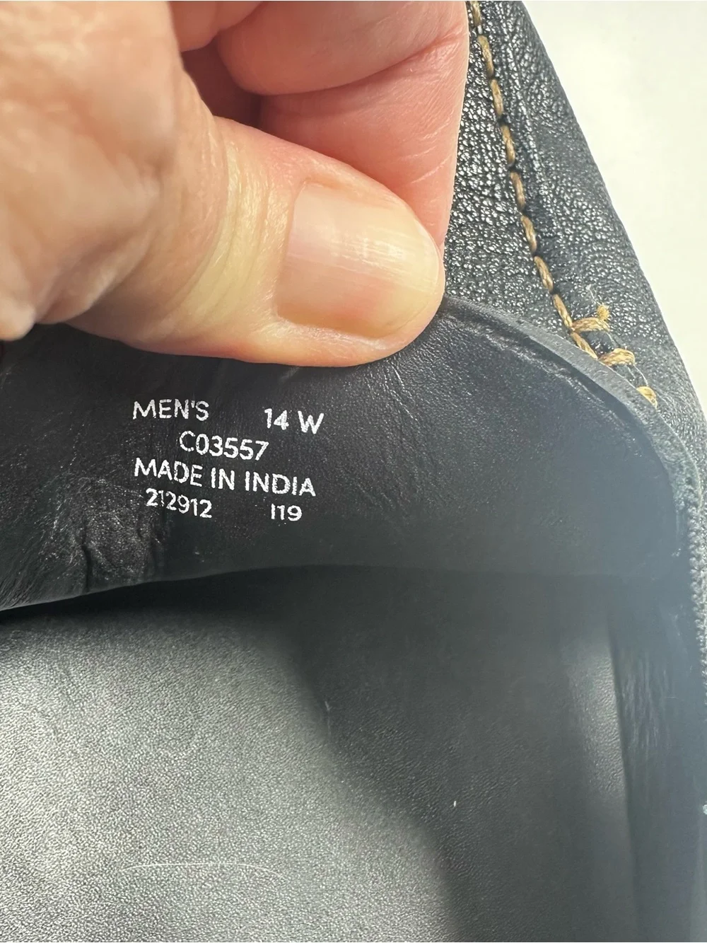 Men’s Cole Haan Black Pebbled Leather Slip-On Loafers Size 14 Casual Soft Insole